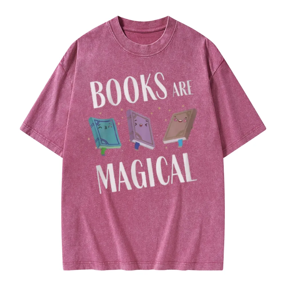 Pagewings Books Magical Unisex Washed T-shirt