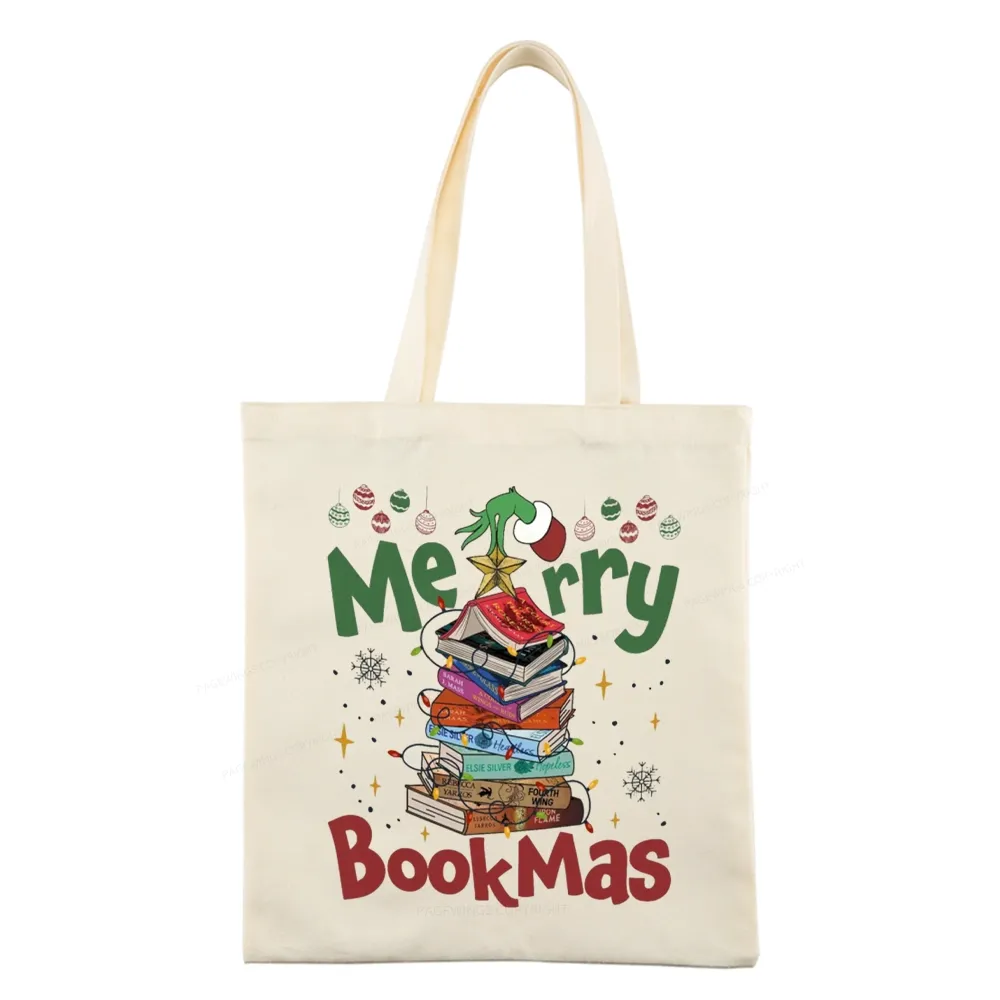 Pagewings Fourth Wing Merry Bookmas Tote Bag