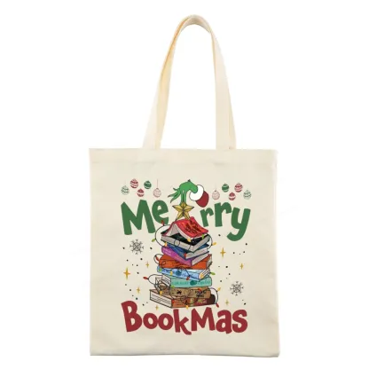 Pagewings Fourth Wing Merry Bookmas Tote Bag