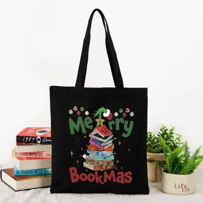 Pagewings Fourth Wing Merry Bookmas Tote Bag