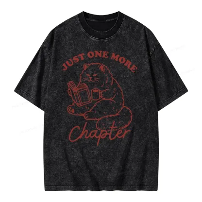 Pagewings Just one more chapter Unisex Unisex Washed T-shirt