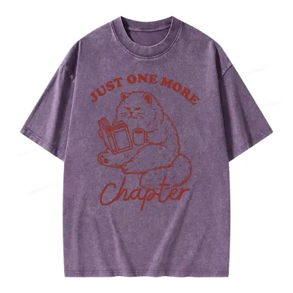 Pagewings Just one more chapter Unisex Unisex Washed T-shirt