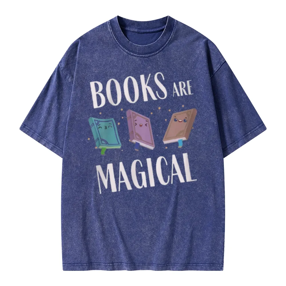 Pagewings Books Magical Unisex Washed T-shirt