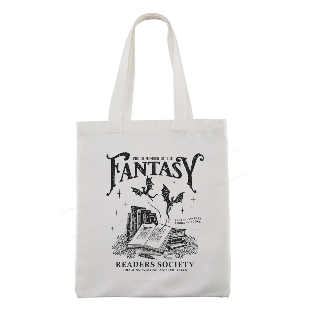 Pagewings Fantasy Readers Society Tote Bag