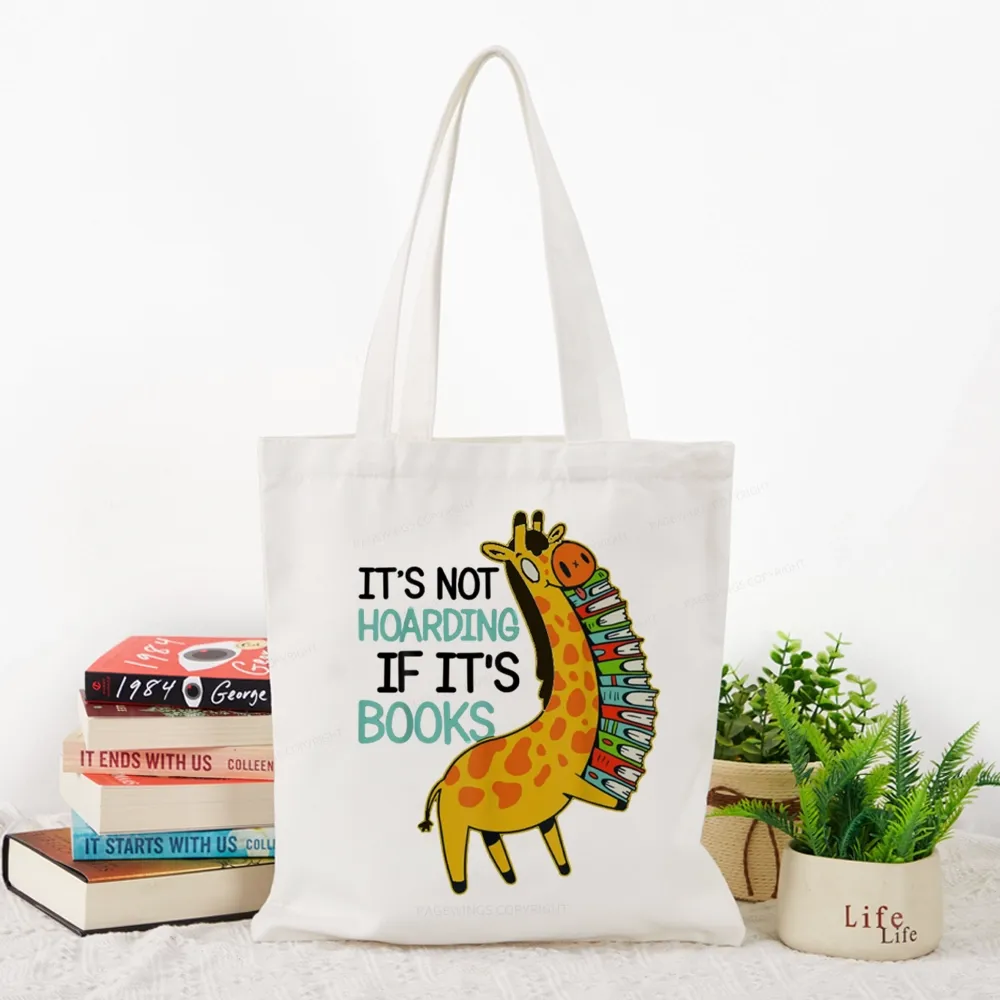 Pagewings It's Not Hoarding If It's Books Tote Bag
