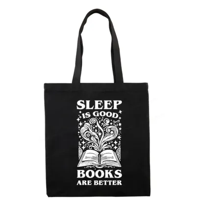 Pagewings Sleep is Good Books are Better Tote Bag