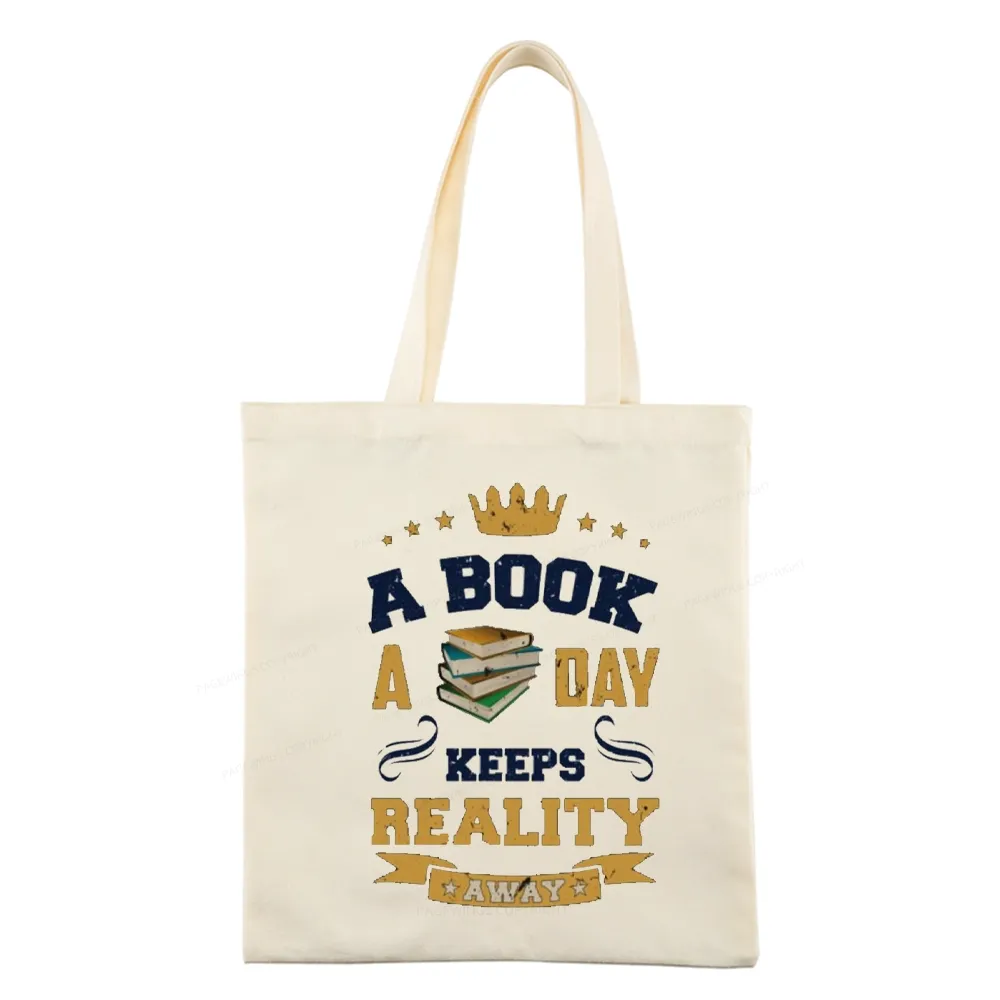 Pagewings A Book A Day Keeps Reality Away Tote Bag