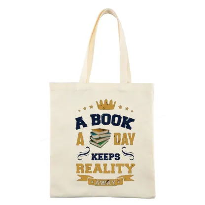 Pagewings A Book A Day Keeps Reality Away Tote Bag