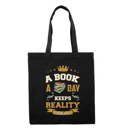 Pagewings A Book A Day Keeps Reality Away Tote Bag