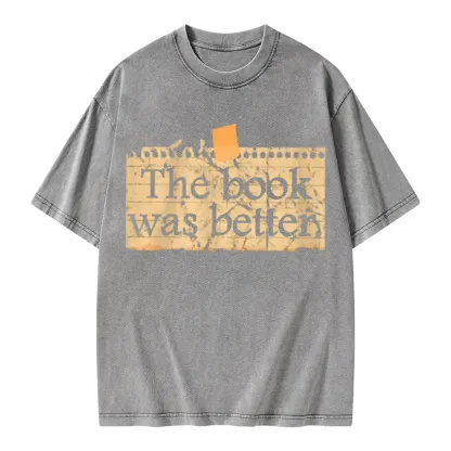 Pagewings The Book Was Better Unisex Washed T-shirt
