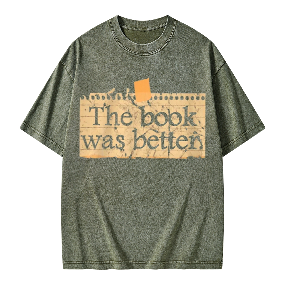 Pagewings The Book Was Better Unisex Washed T-shirt