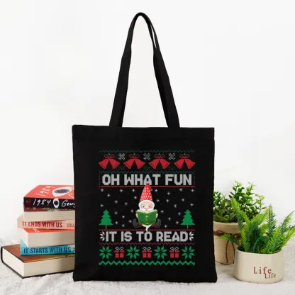 Pagewings Oh What Fun It Is To Read Tote Bag