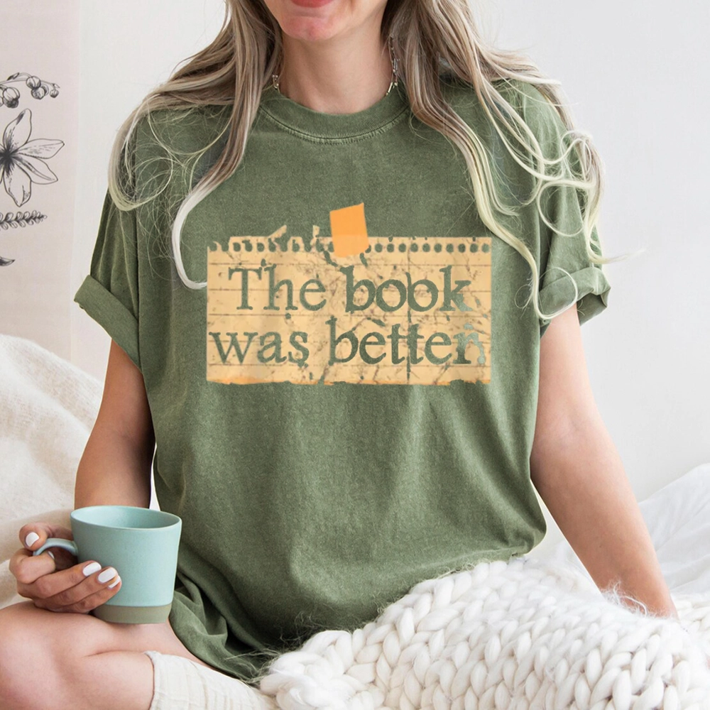 Pagewings The Book Was Better Unisex Washed T-shirt