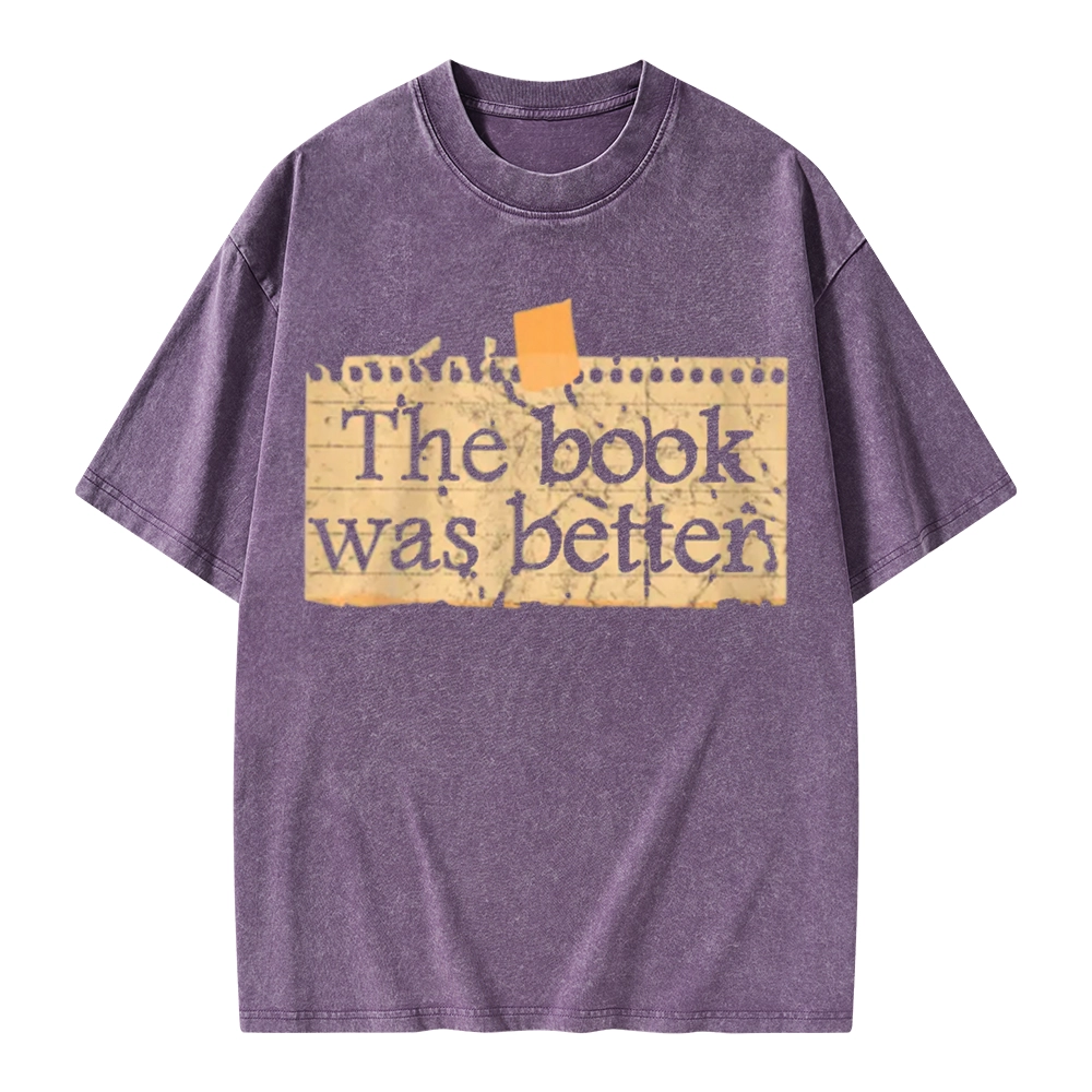 Pagewings The Book Was Better Unisex Washed T-shirt
