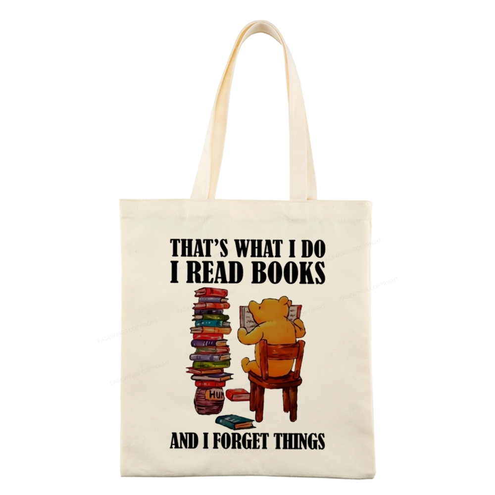 Pagewings That's What I Do I Read Books Tote Bag