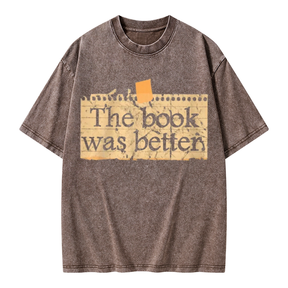 Pagewings The Book Was Better Unisex Washed T-shirt