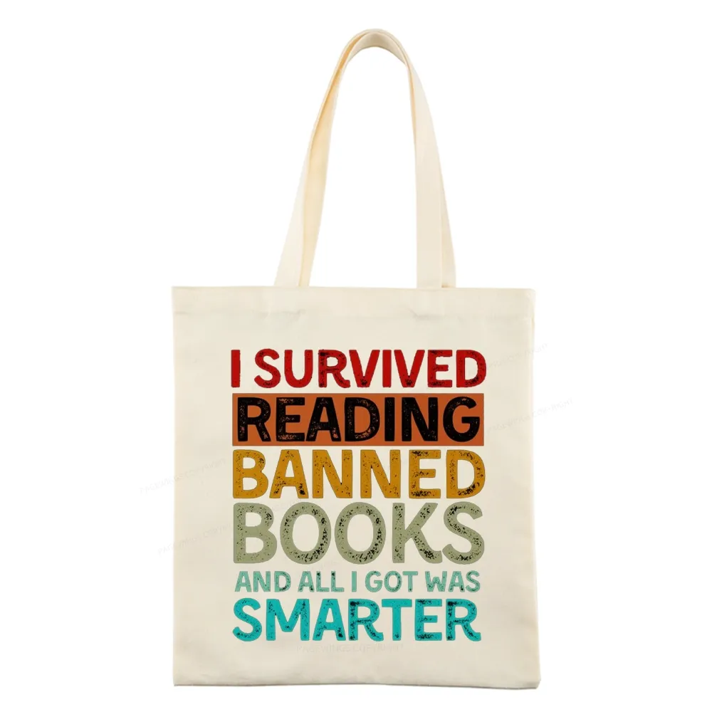 Pagewings I Survived Reading Banned Books And All I Got Was Smarter Tote Bag