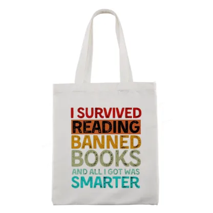 Pagewings I Survived Reading Banned Books And All I Got Was Smarter Tote Bag