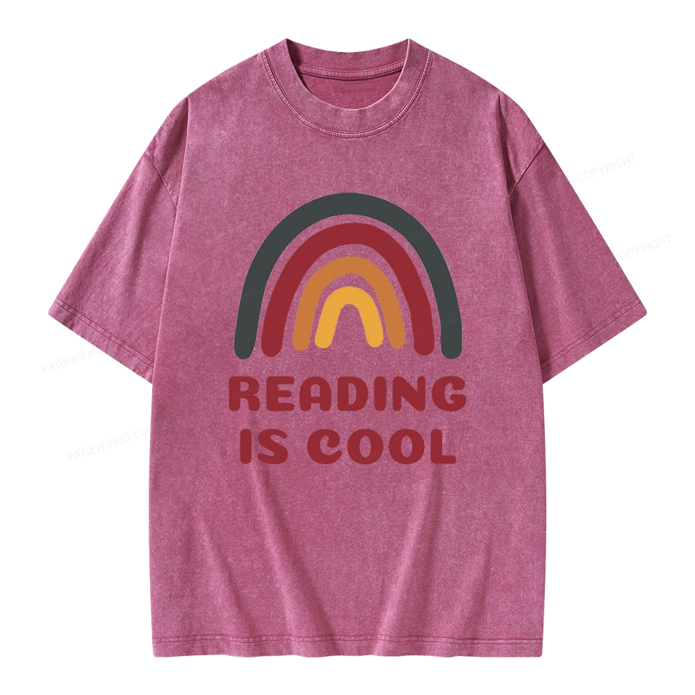 Pagewings Reading Is Cool Unisex Unisex Washed T-shirt