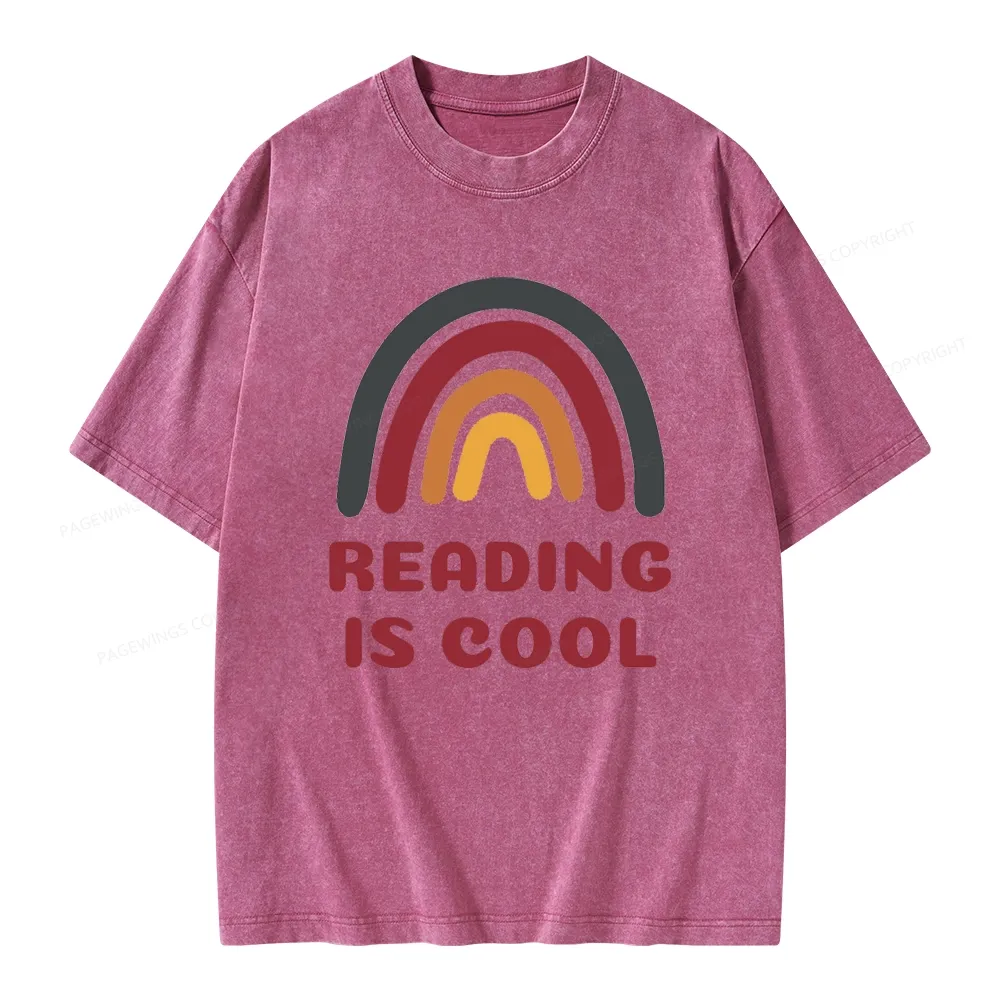 Pagewings Reading Is Cool Unisex Unisex Washed T-shirt