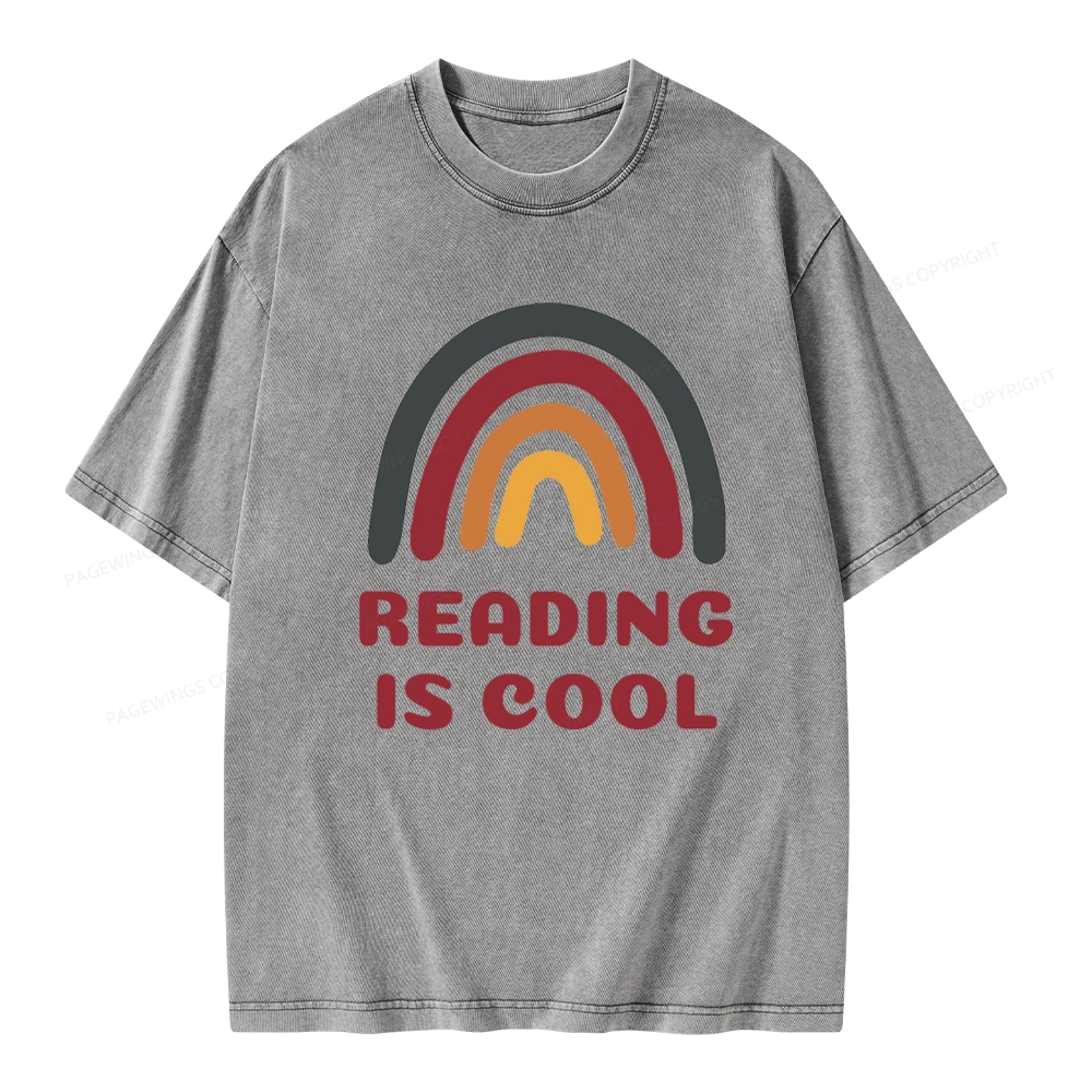 Pagewings Reading Is Cool Unisex Unisex Washed T-shirt