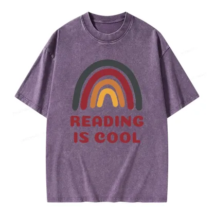 Pagewings Reading Is Cool Unisex Unisex Washed T-shirt