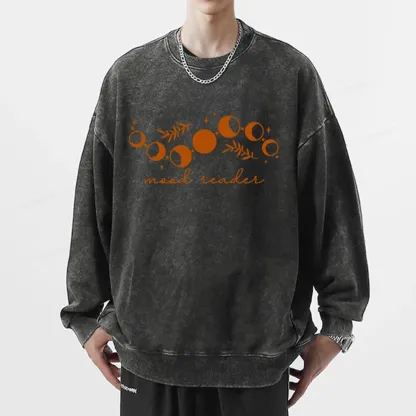 Pagewings Mood Reader Unisex Washed Sweatshirt