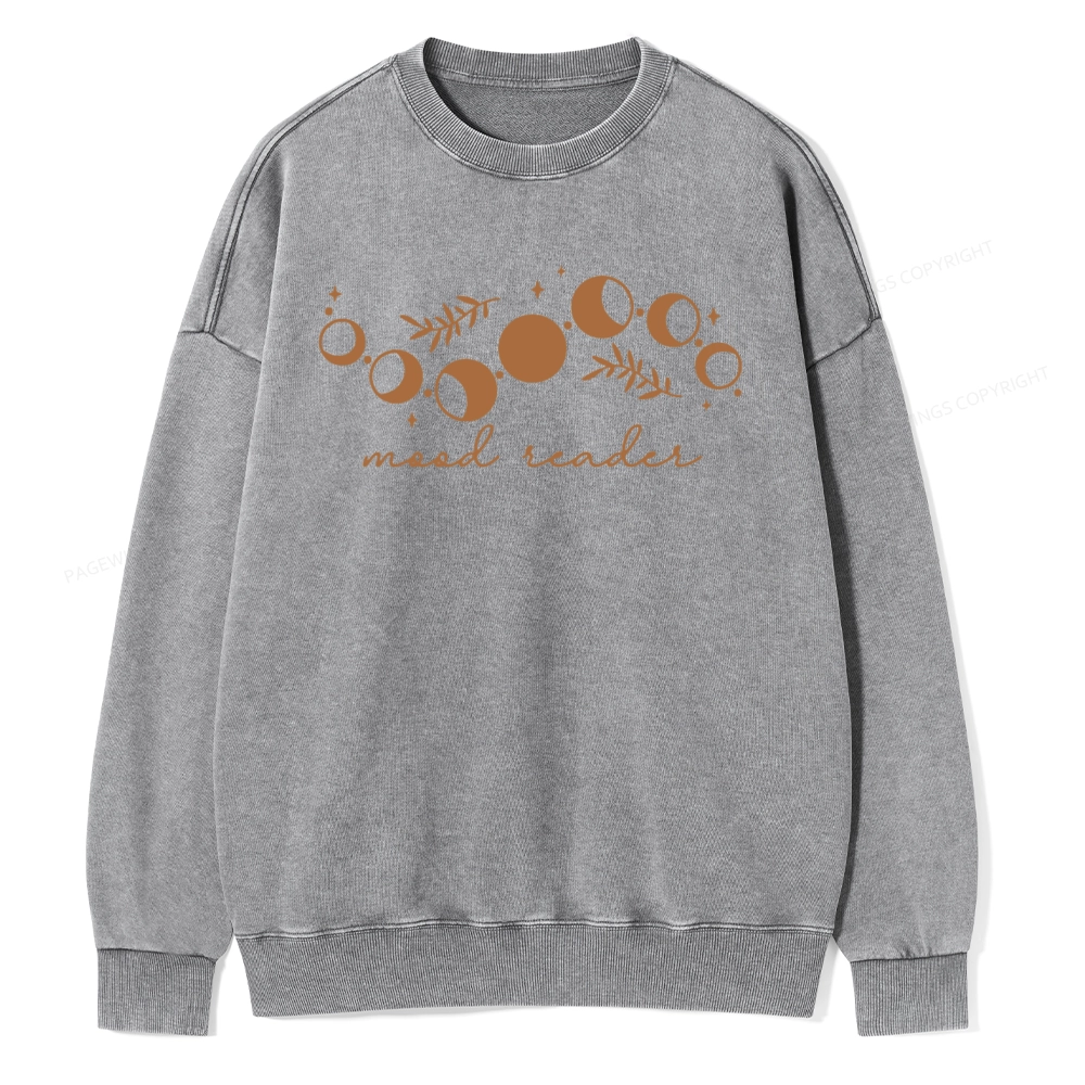 Pagewings Mood Reader Unisex Washed Sweatshirt