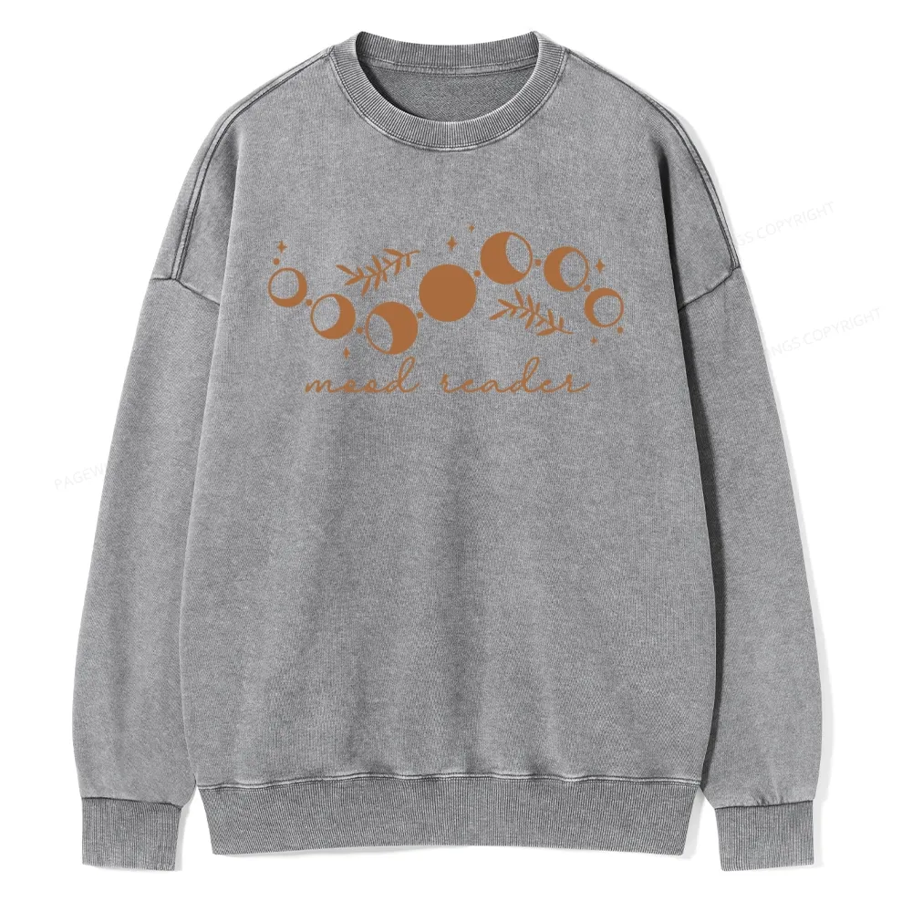 Pagewings Mood Reader Unisex Washed Sweatshirt