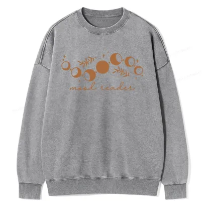 Pagewings Mood Reader Unisex Washed Sweatshirt