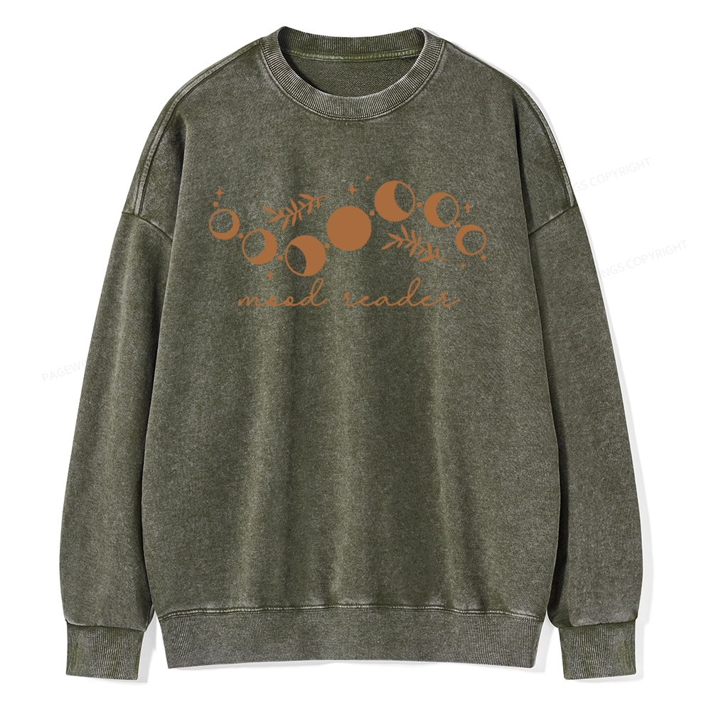 Pagewings Mood Reader Unisex Washed Sweatshirt