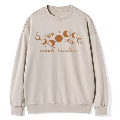 Pagewings Mood Reader Unisex Washed Sweatshirt