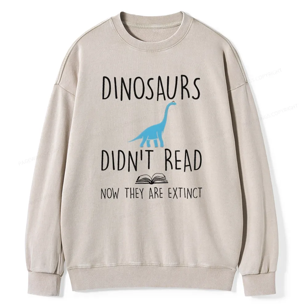 [Copy]Pagewings Reading Colors Your World Book Unisex Washed Sweatshirt