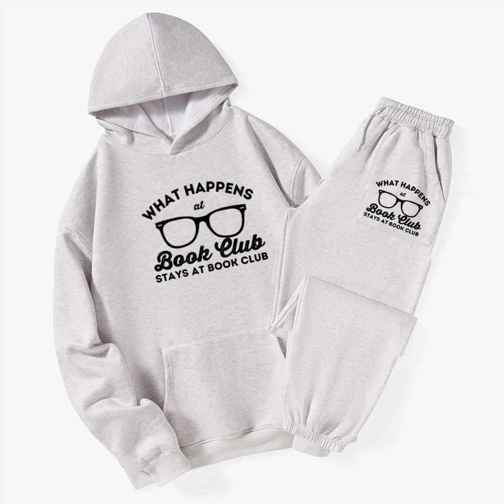Pagewings What Happens At Book Club Unisex Fleece Hoodie Set