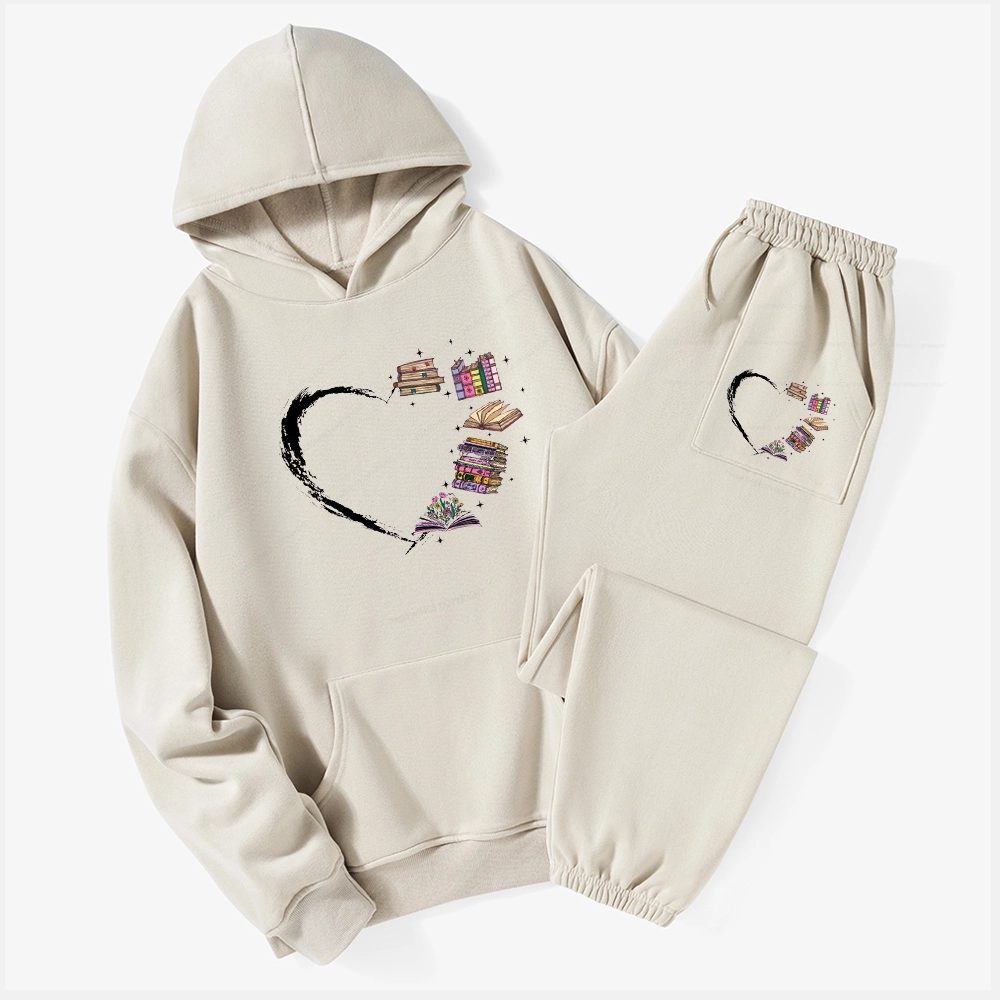Pagewings Book Lover Unisex Fleece Hoodie Set