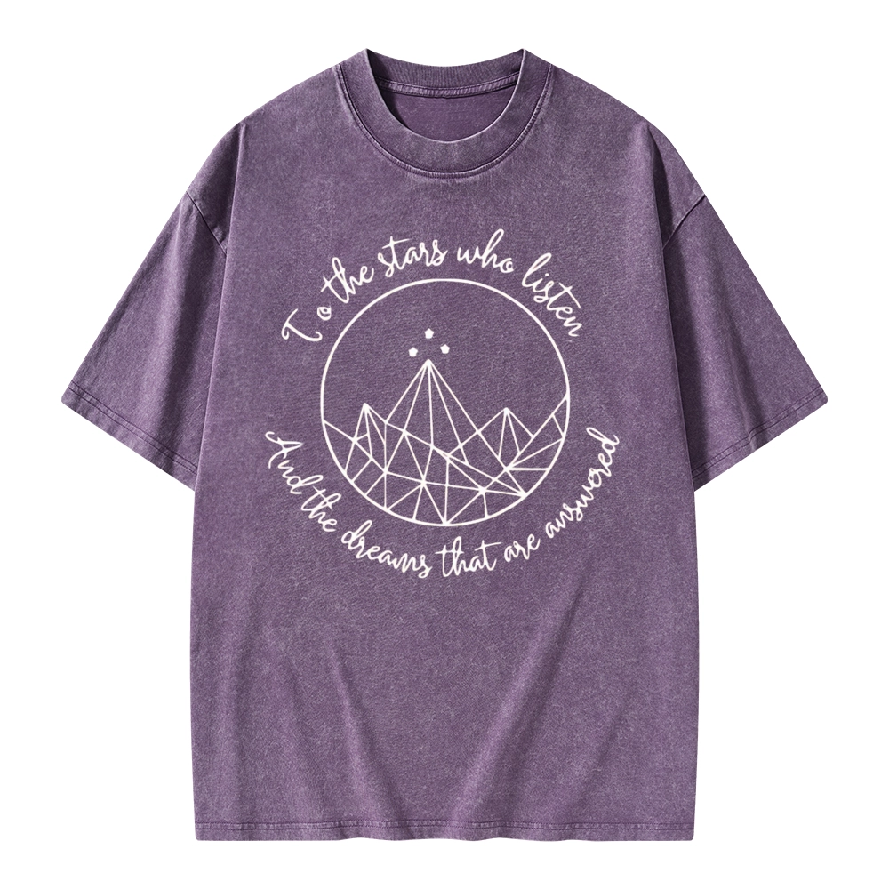 Pagewings To The Stars Who Listen Unisex Washed T-shirt