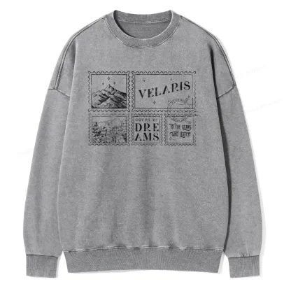 Pagewings Velaris Acotar Unisex Washed Sweatshirt