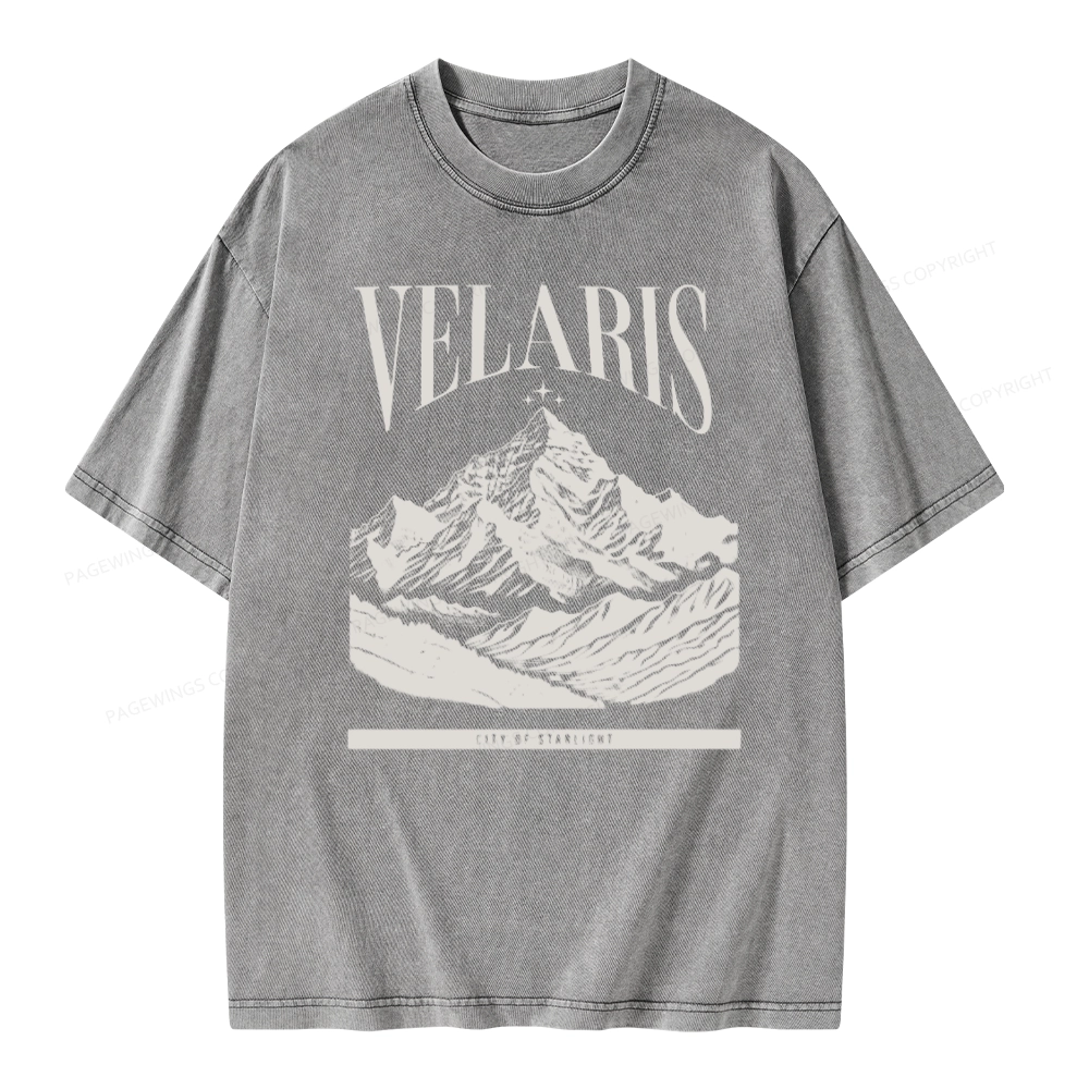 Pagewings Velaris Acotar Unisex Washed T-shirt