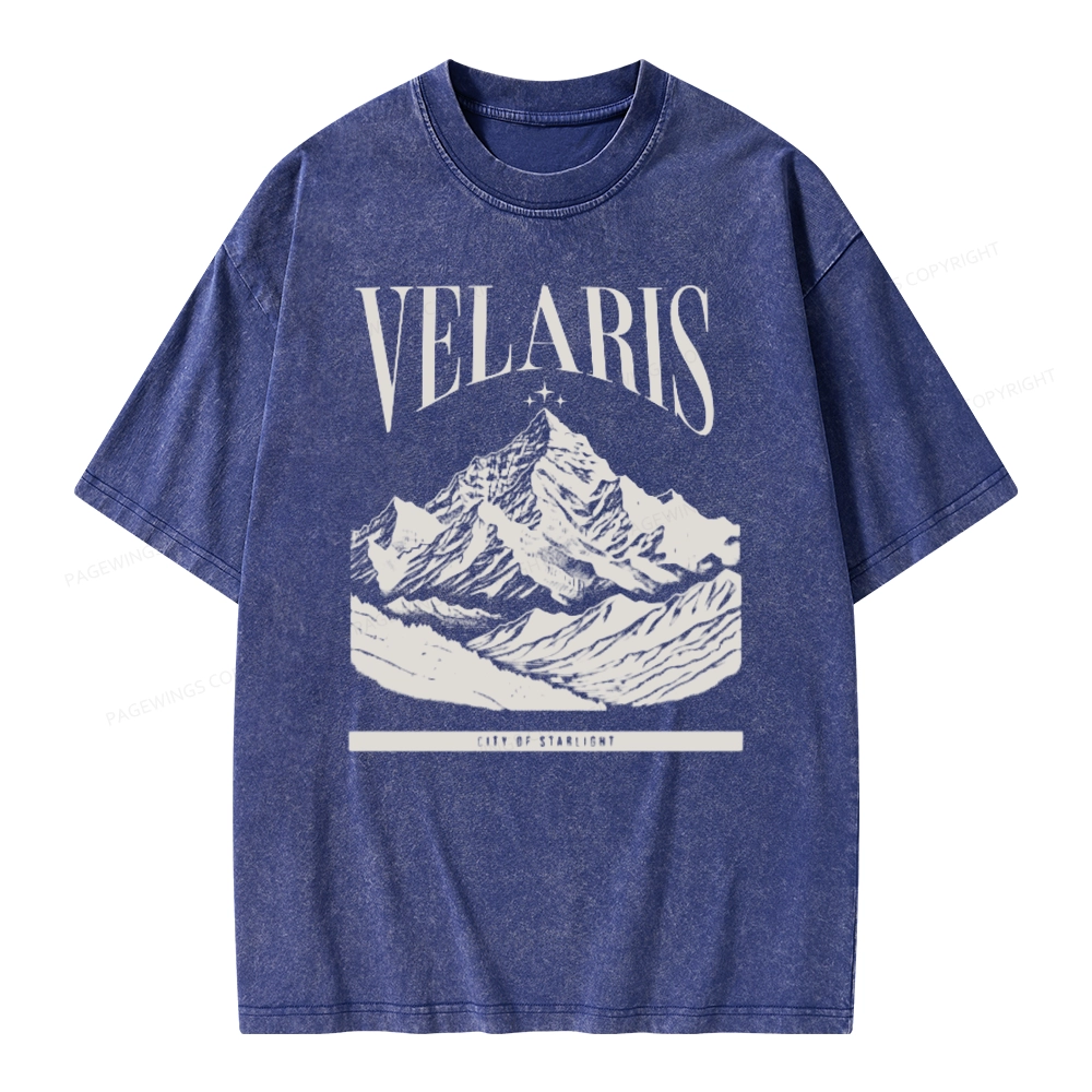 Pagewings Velaris Acotar Unisex Washed T-shirt