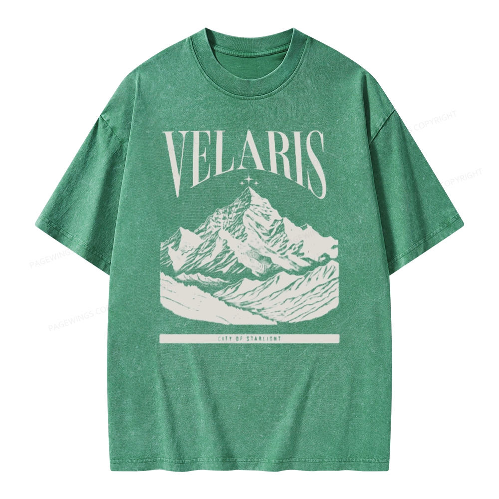 Pagewings Velaris Acotar Unisex Washed T-shirt