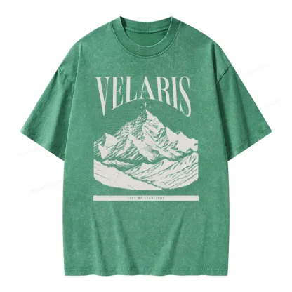 Pagewings Velaris Acotar Unisex Washed T-shirt