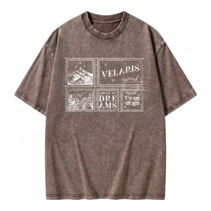 Pagewings Velaris Acotar Unisex Washed T-shirt