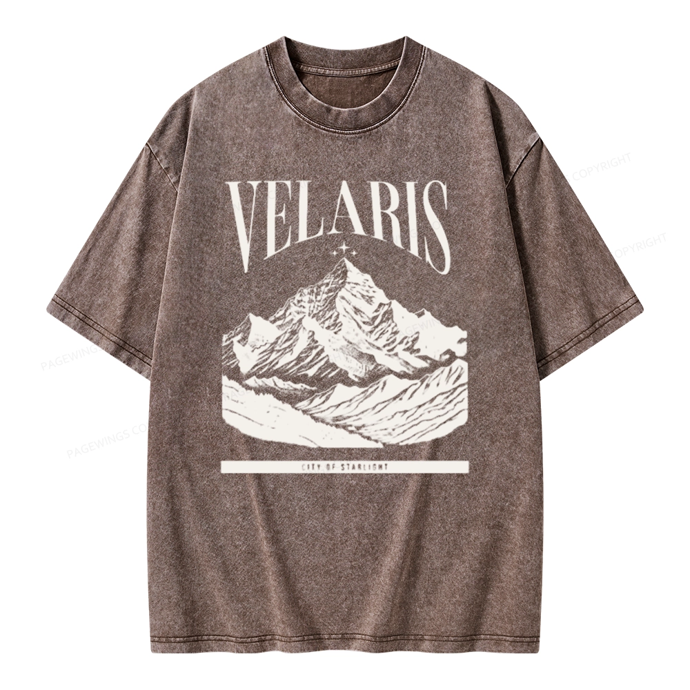 Pagewings Velaris Acotar Unisex Washed T-shirt