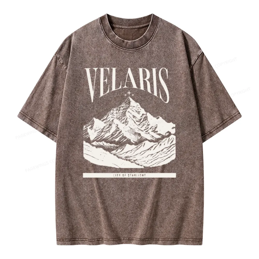 Pagewings Velaris Acotar Unisex Washed T-shirt