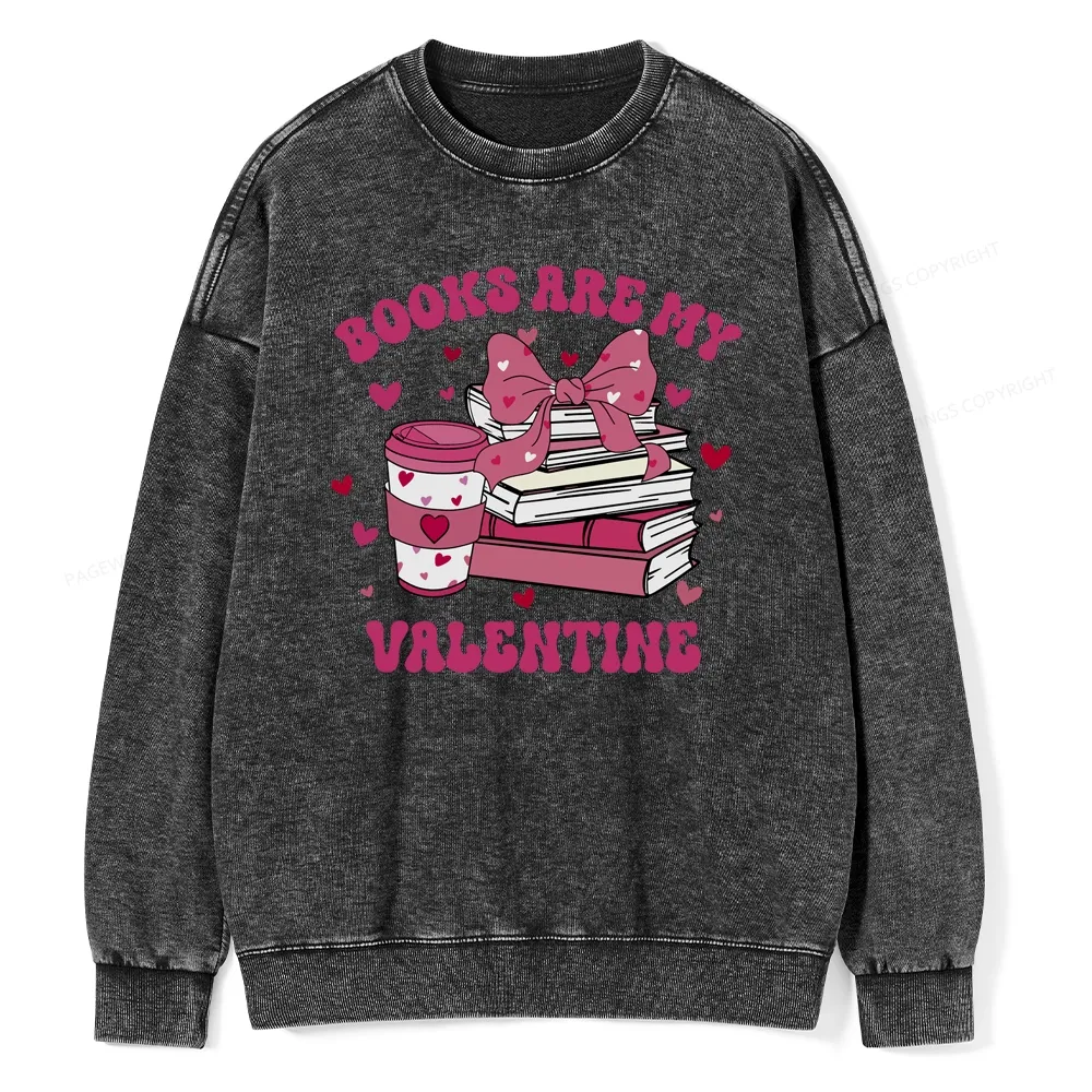 Pagewings All Booked For Valentines Unisex Washed Sweatshirt