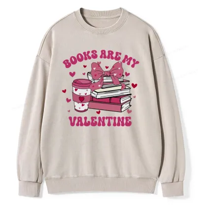Pagewings All Booked For Valentines Unisex Washed Sweatshirt
