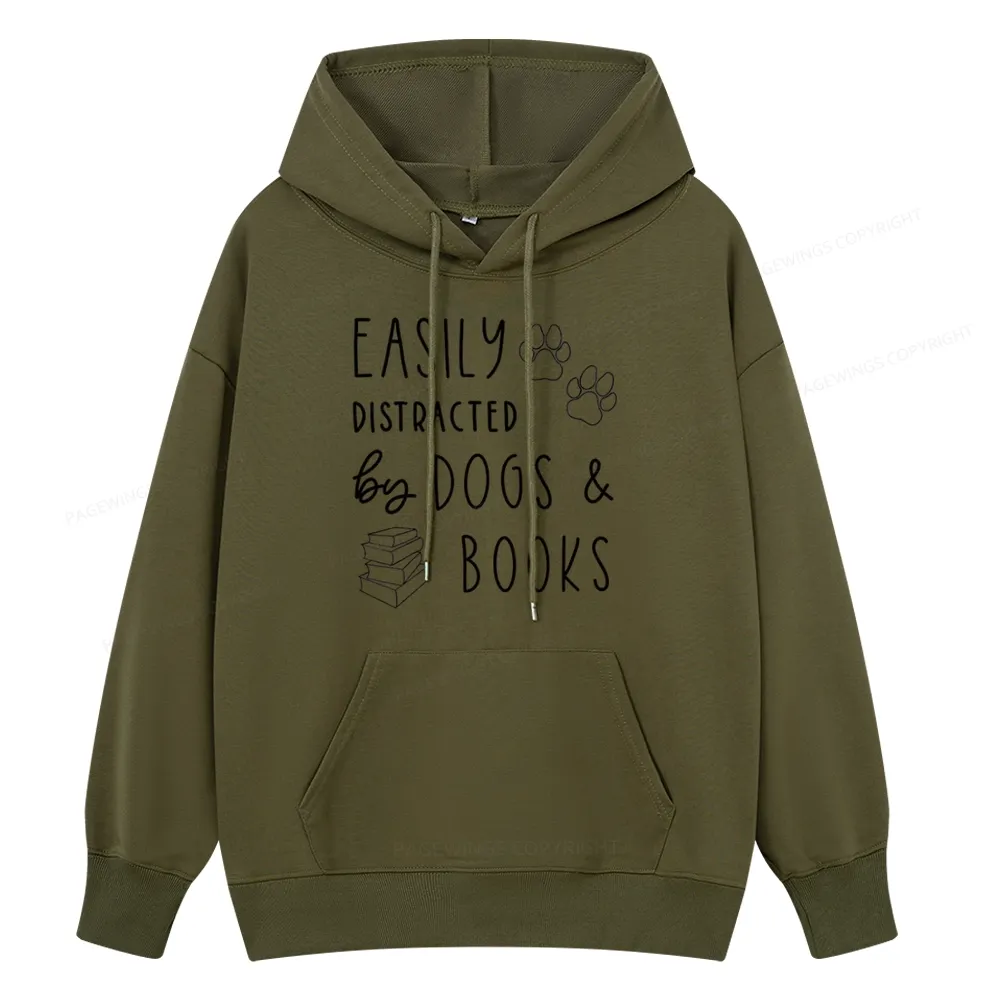 Pagewings Dogs And Books Unisex Classic Hoodie