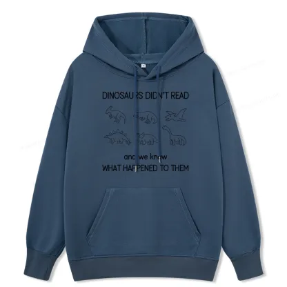 Pagewings Dinosaur Didn't Read Book Unisex Classic Hoodie