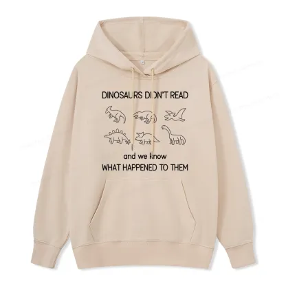 Pagewings Dinosaur Didn't Read Book Unisex Classic Hoodie