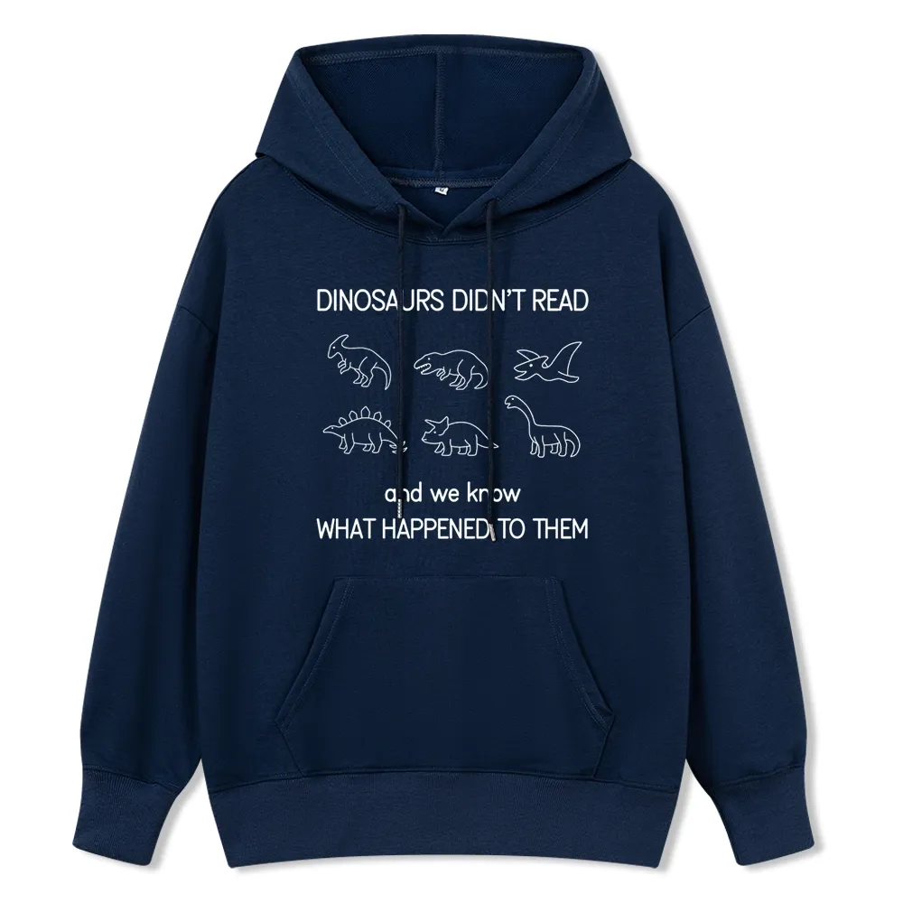Pagewings Dinosaur Didn't Read Book Unisex Classic Hoodie